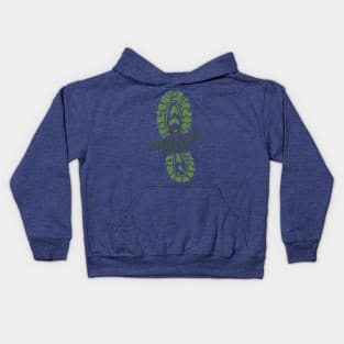 Pearrygin Lake State Park Washington WA Hiking Boot Print Kids Hoodie